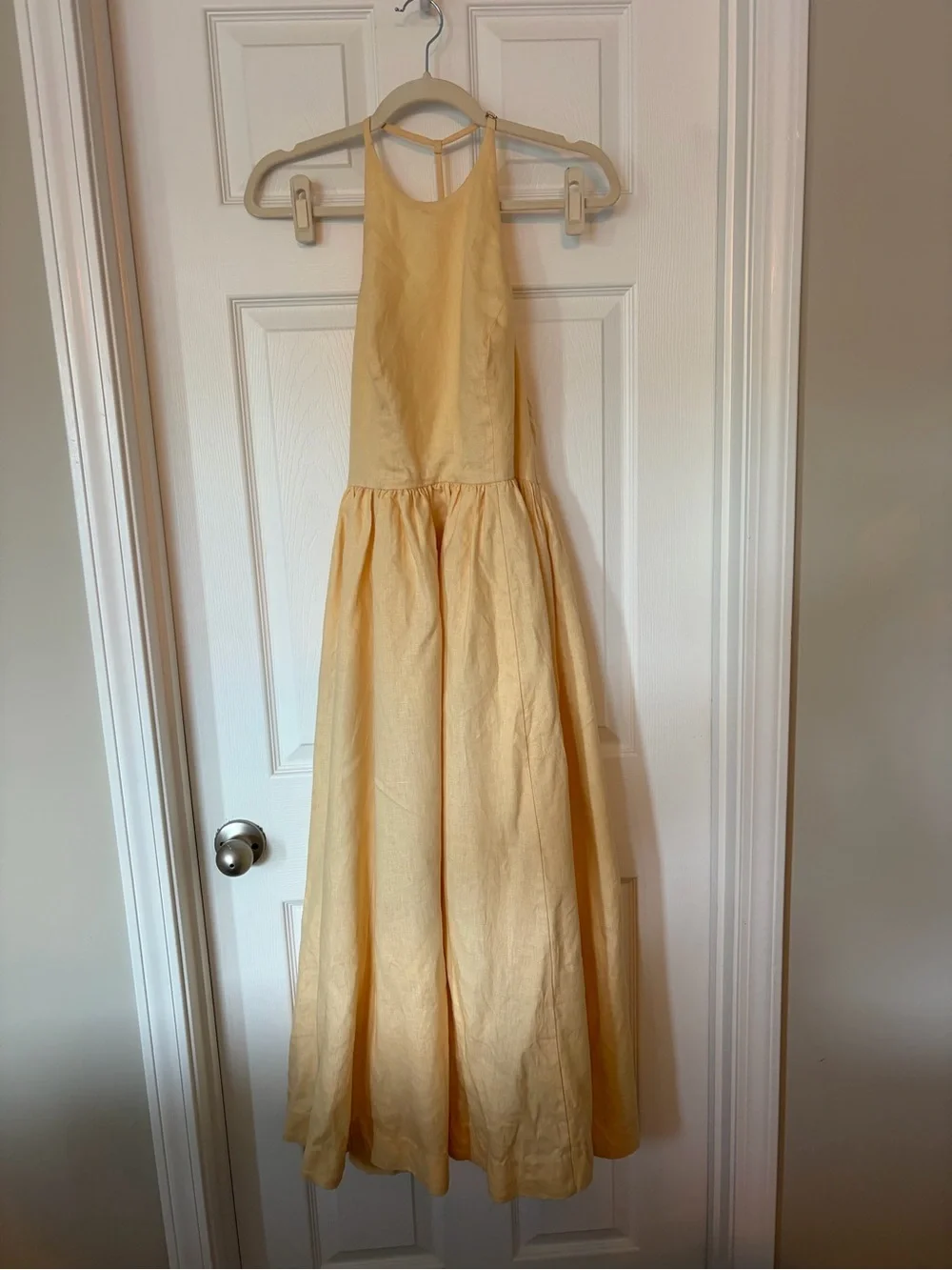 Reformation Percy Linen Dress (Parmesan - yellow) - Picture 6 of 8
